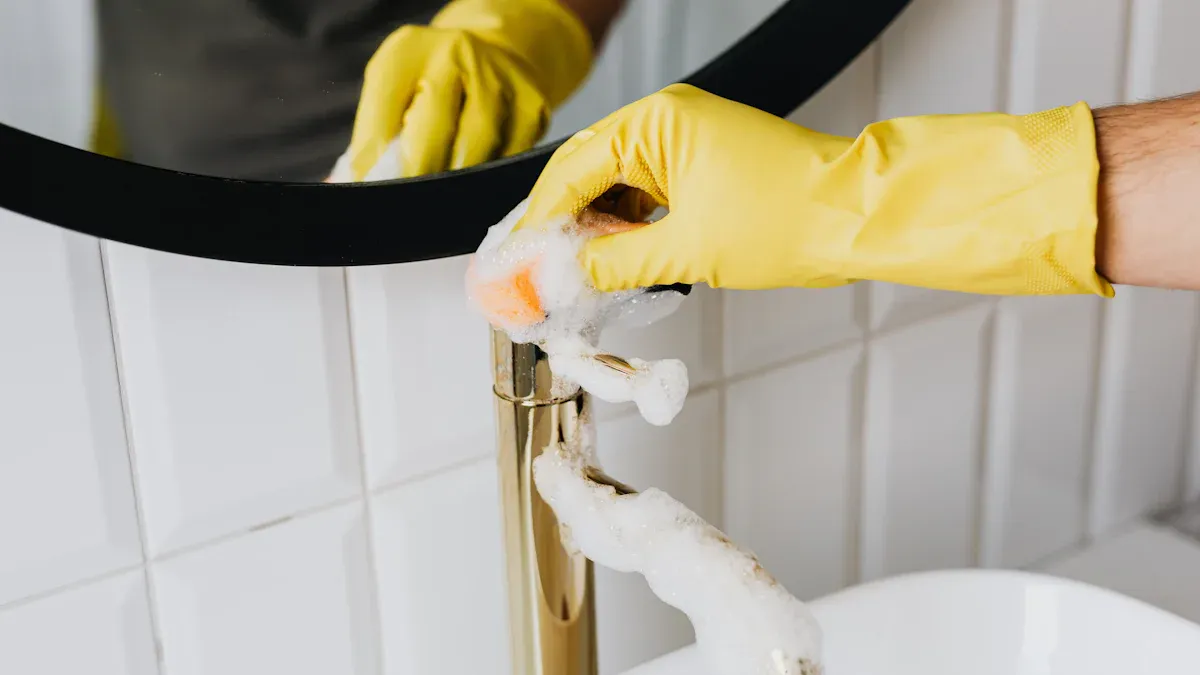 EcoLiving Panni Per Pulizia In Spugna Compostabile - 70% Cellulosa, 30% Cotone - Biodegradabili, Riutilizzabili, Assorbenti