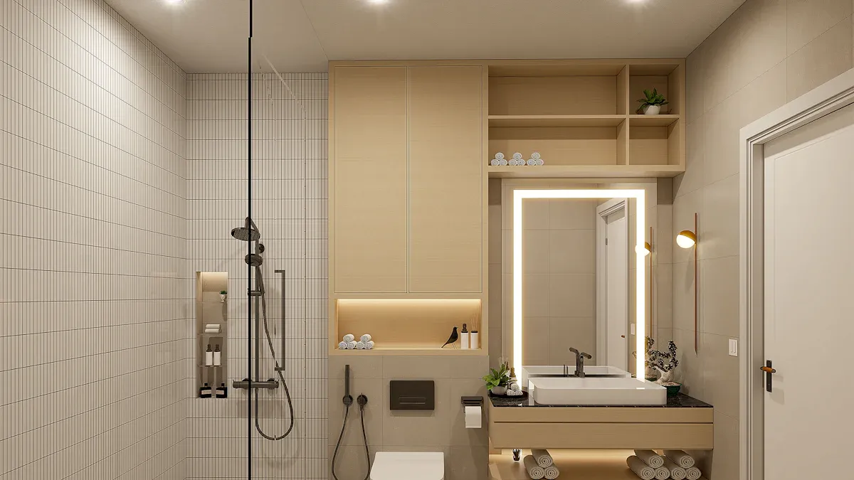 Efficacité hydrique de la douchette à 3 fonctions