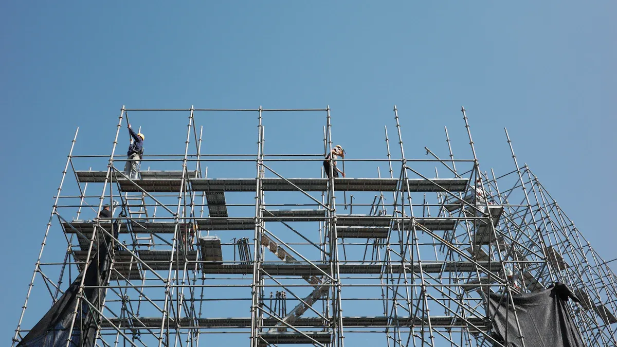 The Foundation of Layher Scaffolding: Vertical and Base Elements