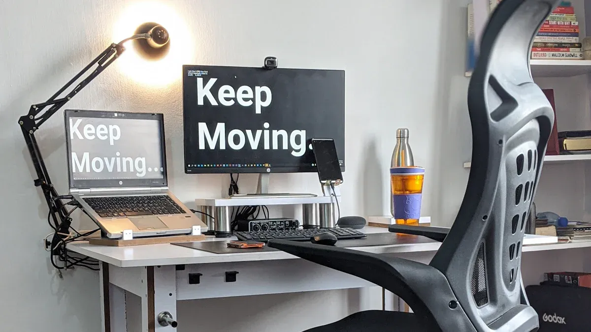How much weight can a pneumatic sit-stand desk support
