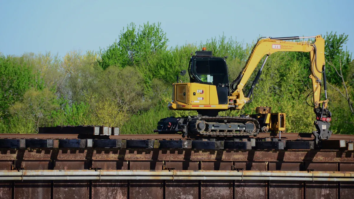 What is a slewing excavator?