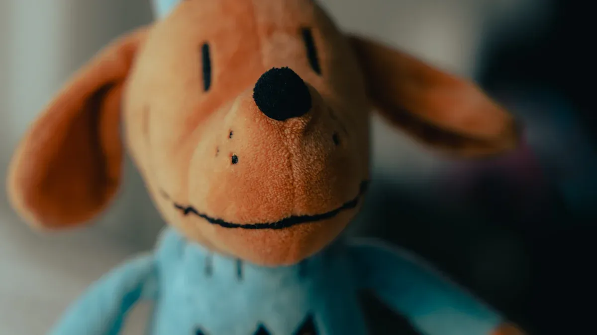 Plush Dog Toy Materials and Construction