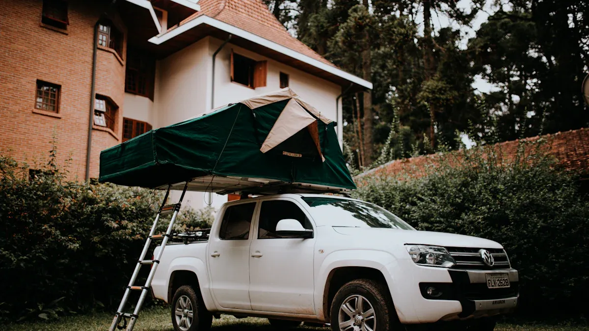 Cooking, Sleeping, and Weather in a Truck Tent
