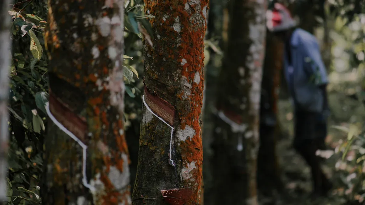 What is the compounding process of rubber?