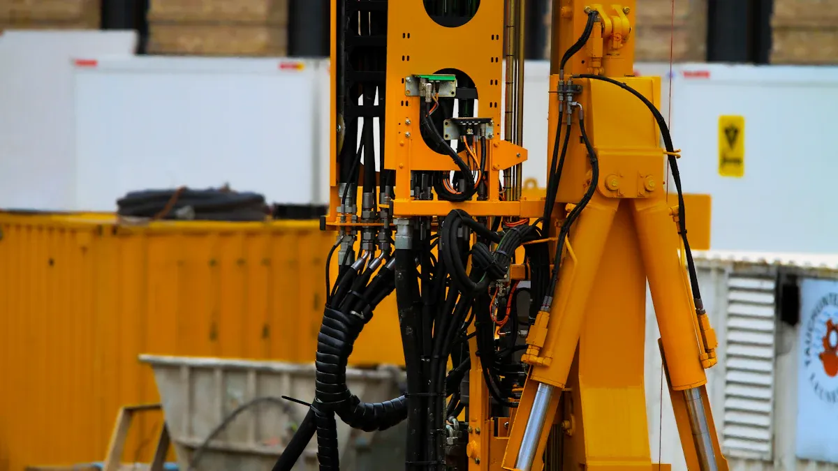 How does Hydraulic slewing work?