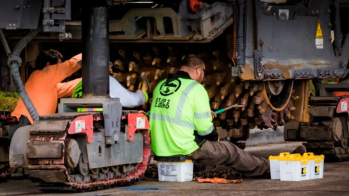 Preparing for Excavator Tracks Replacement