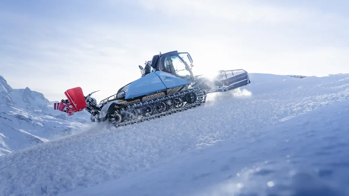 Performance of Skid Steer Loader Tracks in Snow