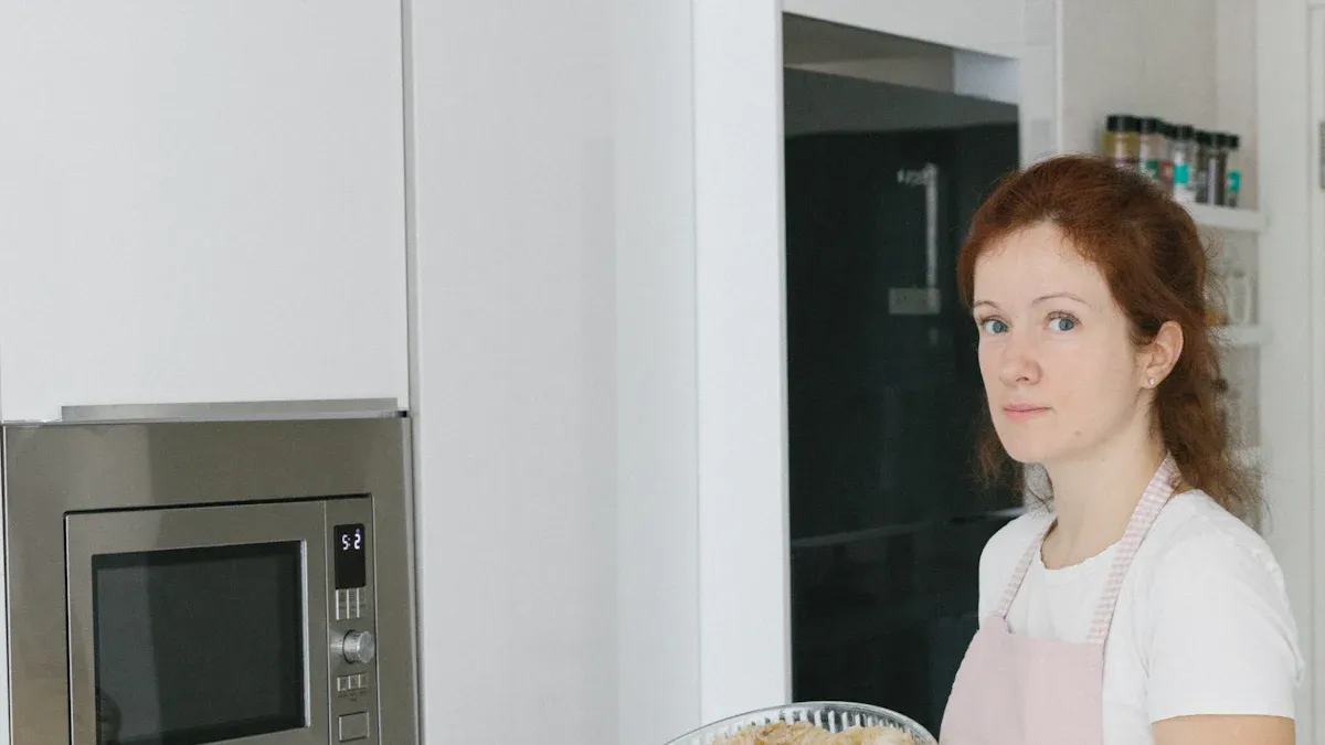 What should I look for when buying microwave cookware?