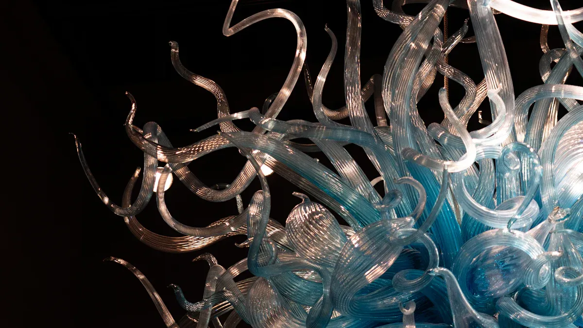 Chihuly Style Chandelier