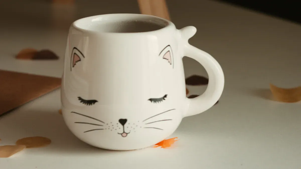 Stoneware Cat Mug