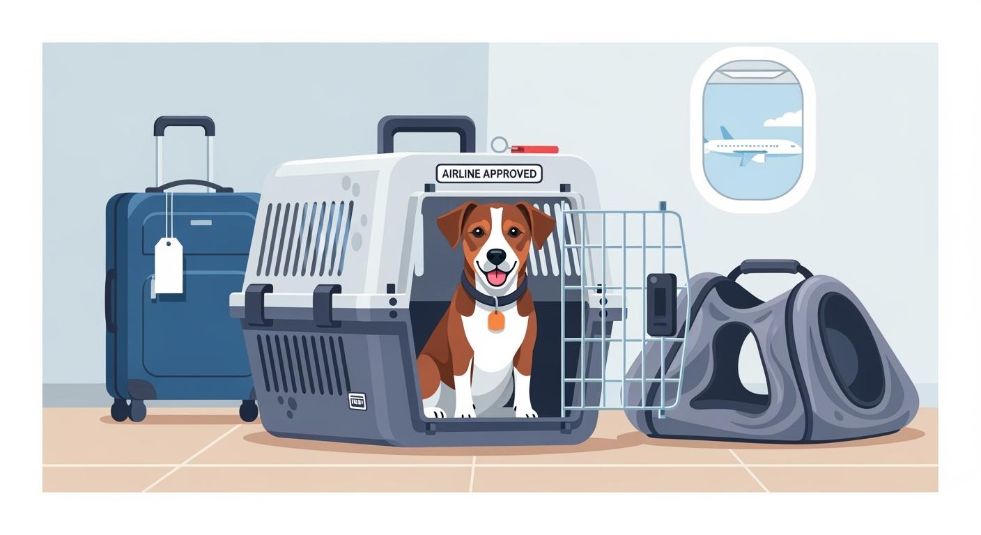 Soft-sided airline pet carrier with structured side panels