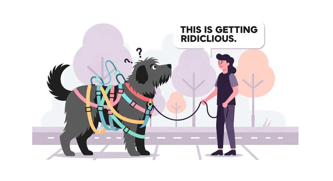 best no pull large dog harness fit on a calm walk