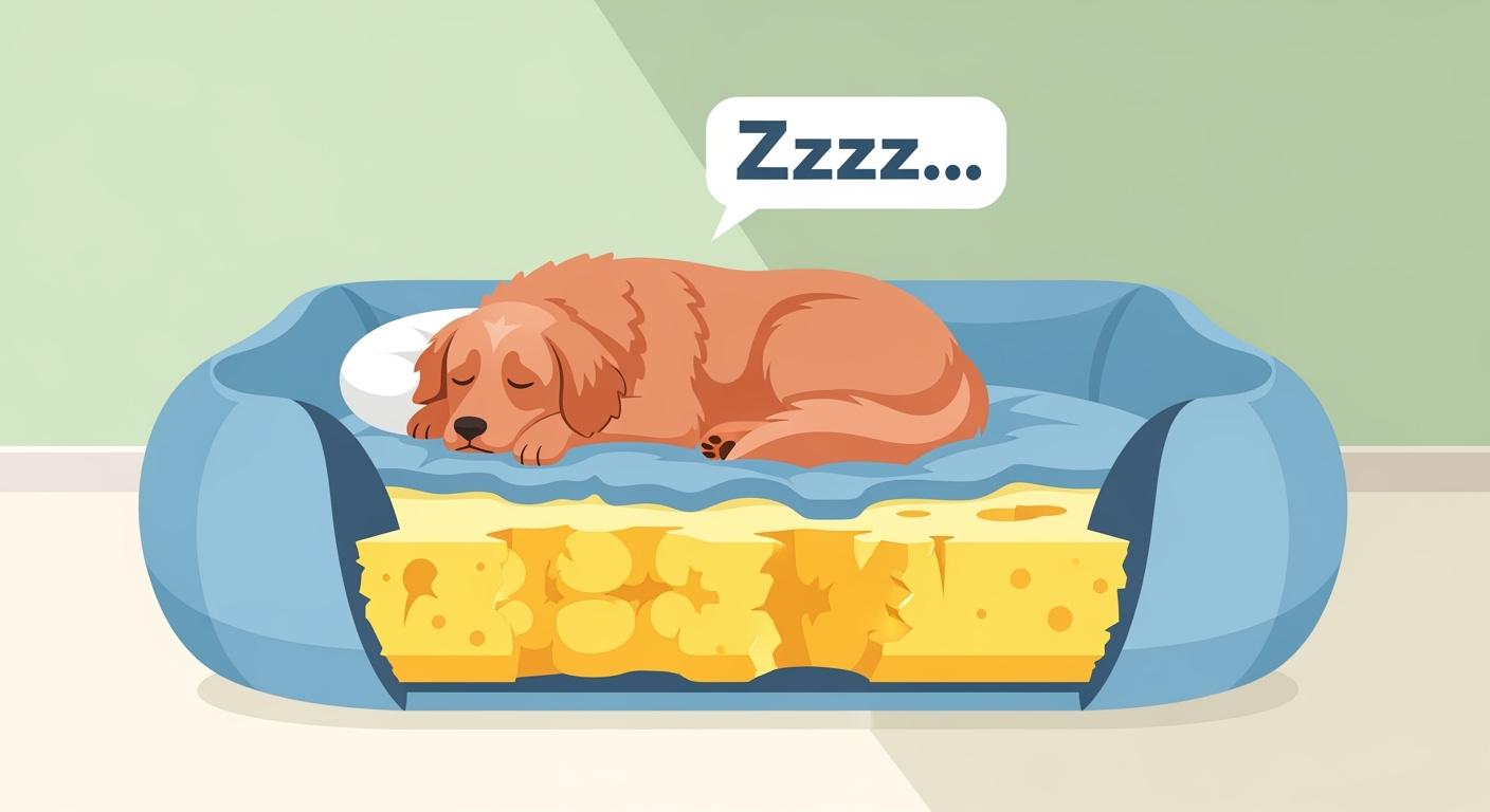 Extra large dog bed with washable cover and thick foam core