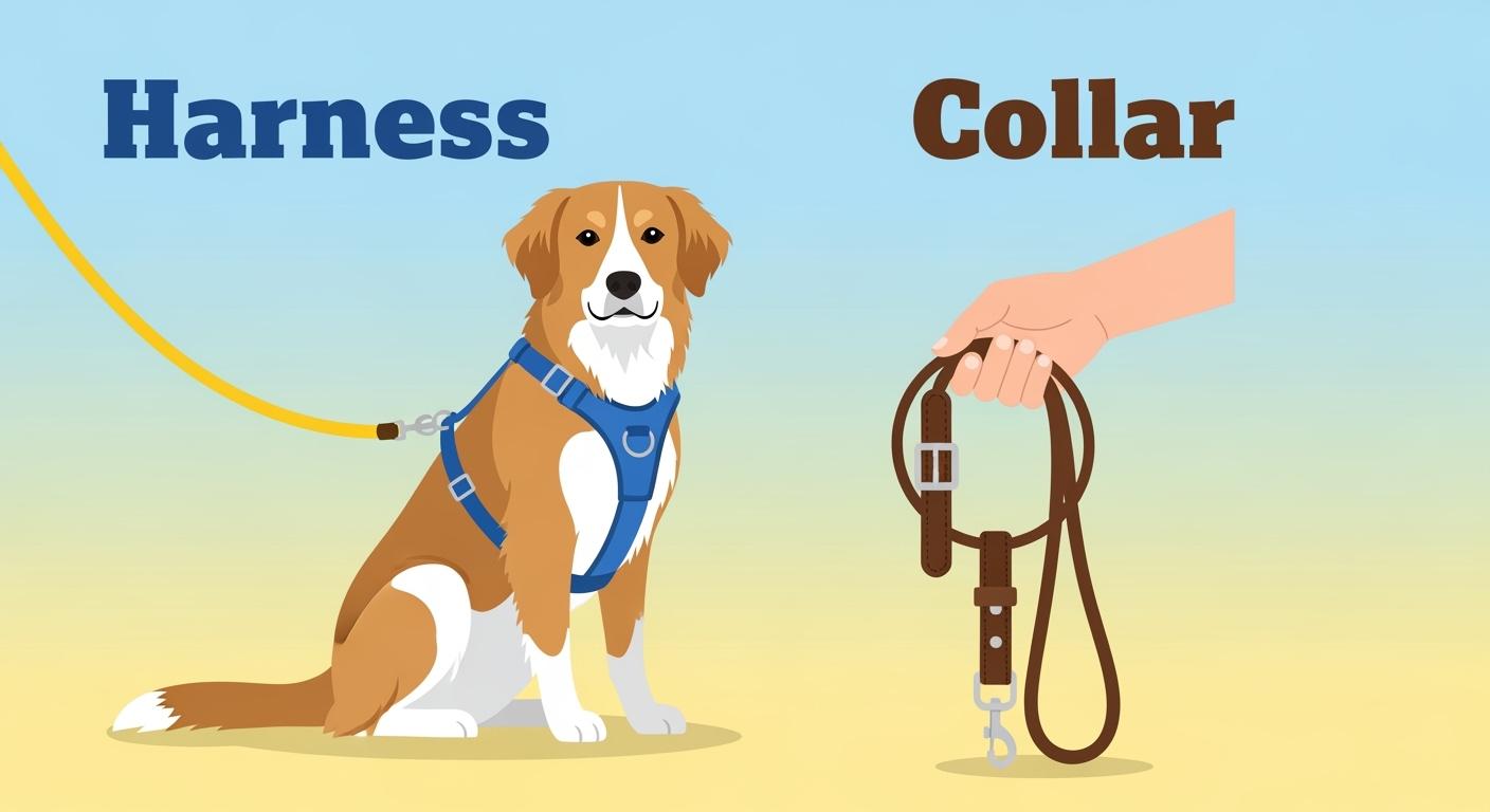 Dog moving beside a leash handler outdoors