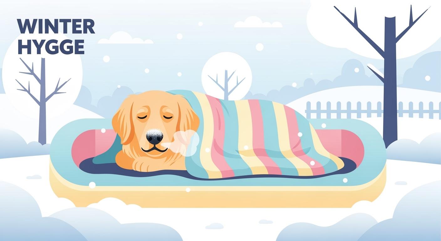 Raised outdoor dog bed in a covered patio area