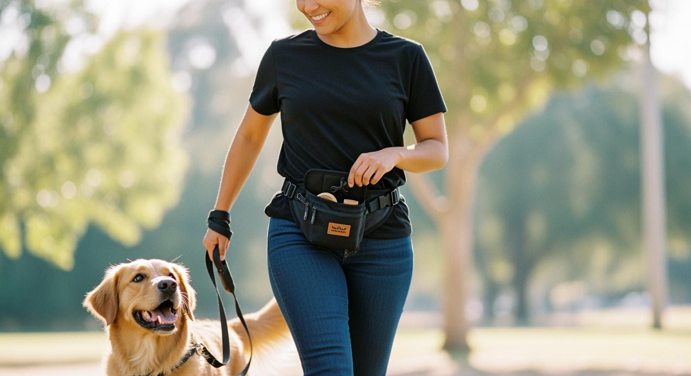 Dog treat pouch with spill-resistant closure design