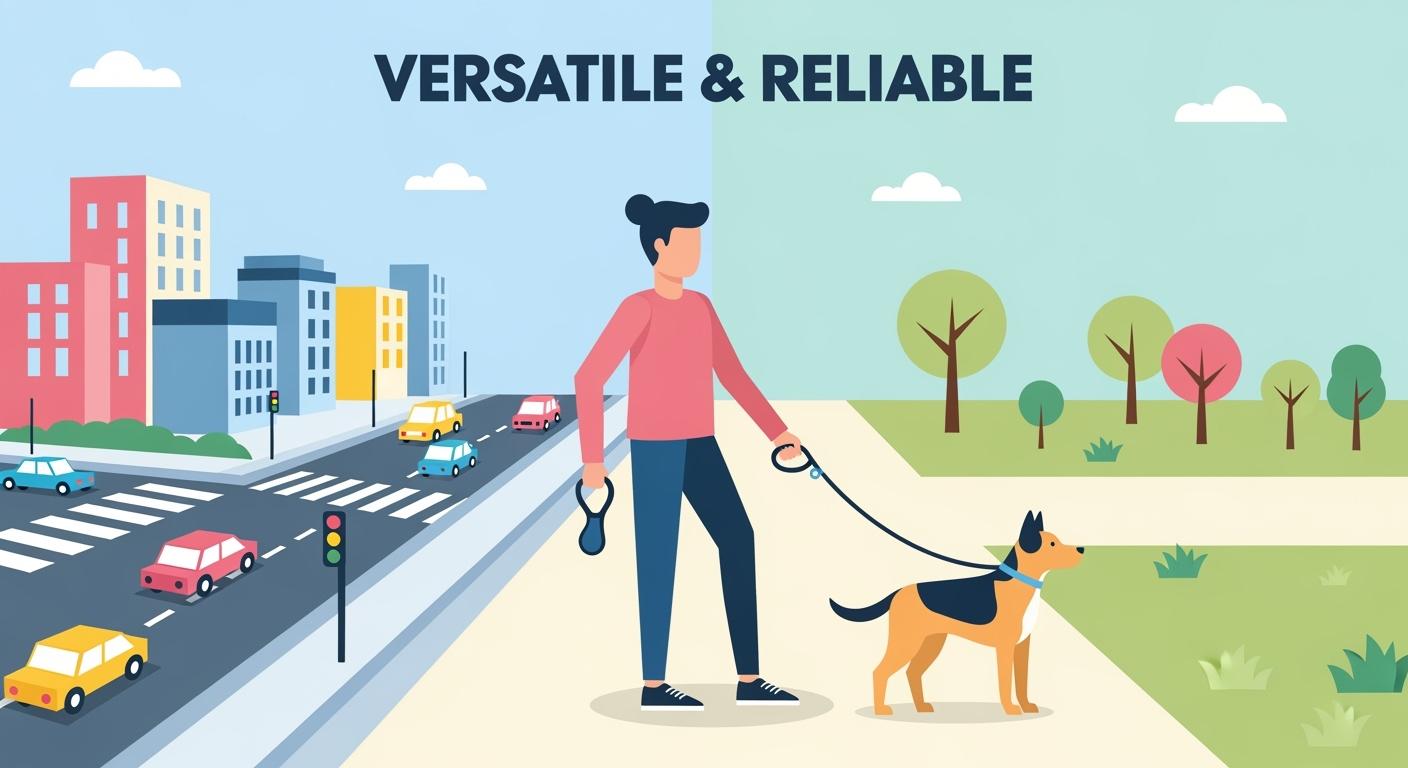 Best dog training leash styles for calm and busy walks