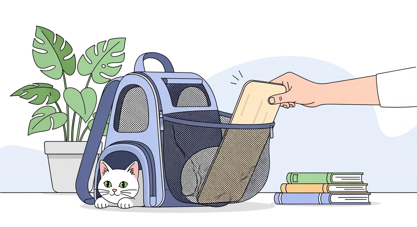 Expandable pet carrier backpack with mesh panels extended