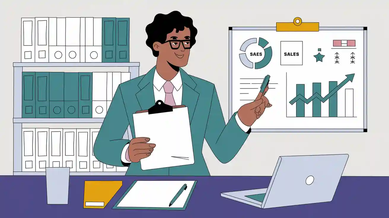 How to say I was an assistant for sales