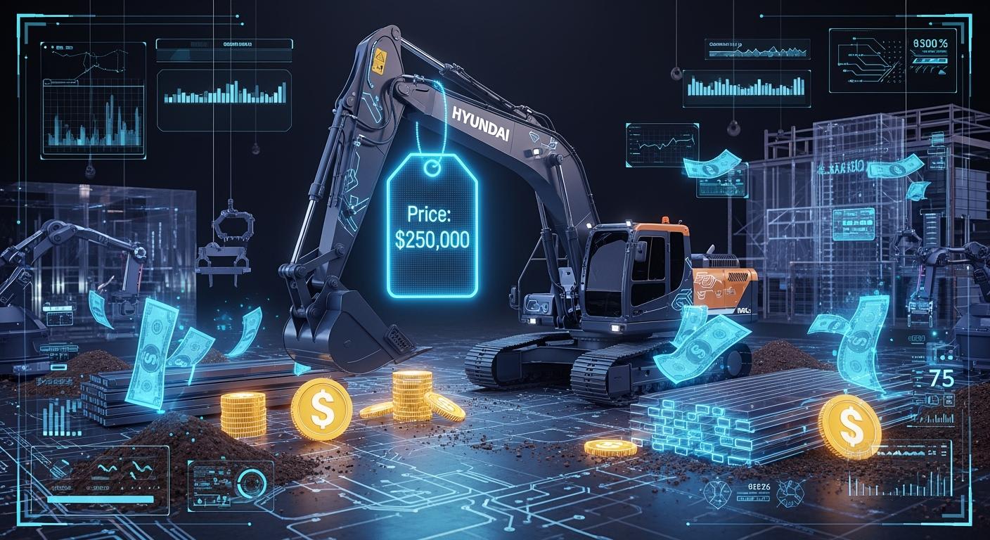 How much does a Hyundai excavator cost