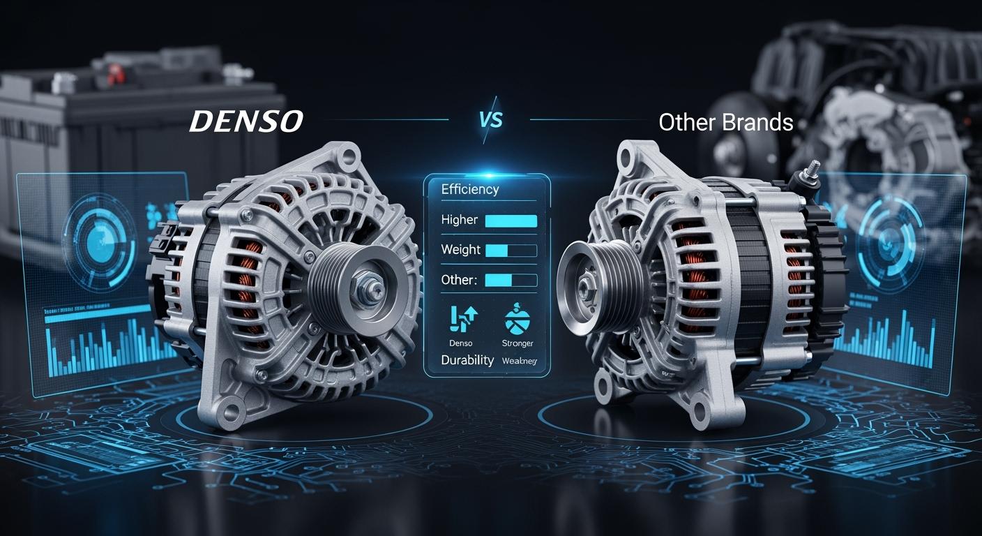 What are the main differences between Denso alternators and other brands?