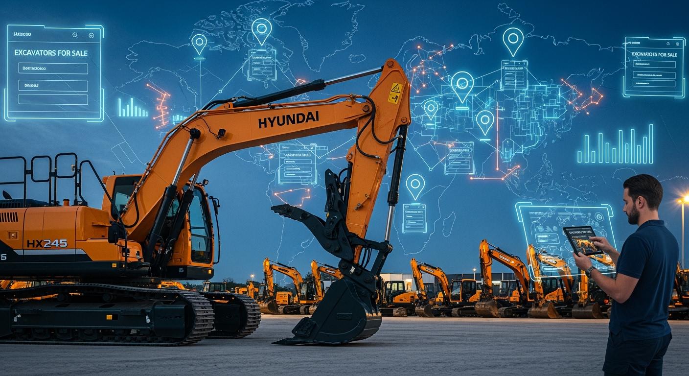 Tìm mua máy xúc Hyundai HX245 ở đâu?