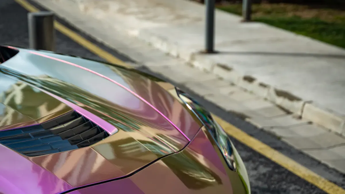 How Chameleon Car Wraps Change Color