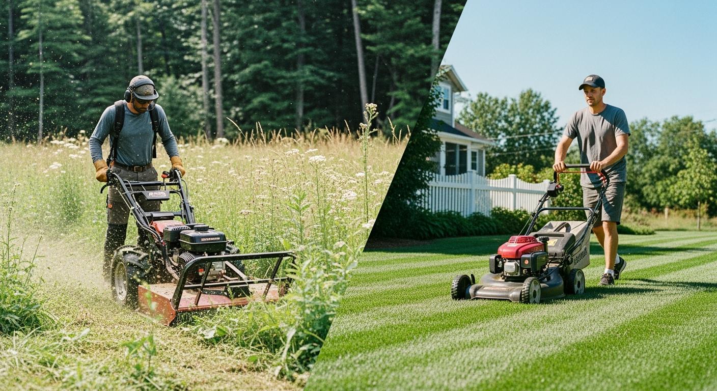 Field and Brush Mower or Lawn Mower Which Fits Your Land