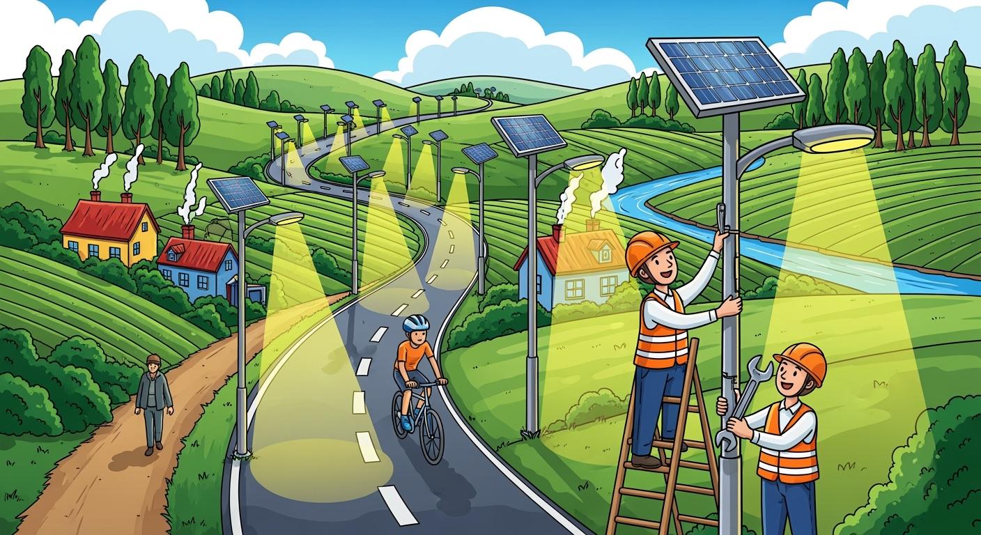 Solar Street Lights for Rural Roads: Challenges, Benefits, and Project Considerations