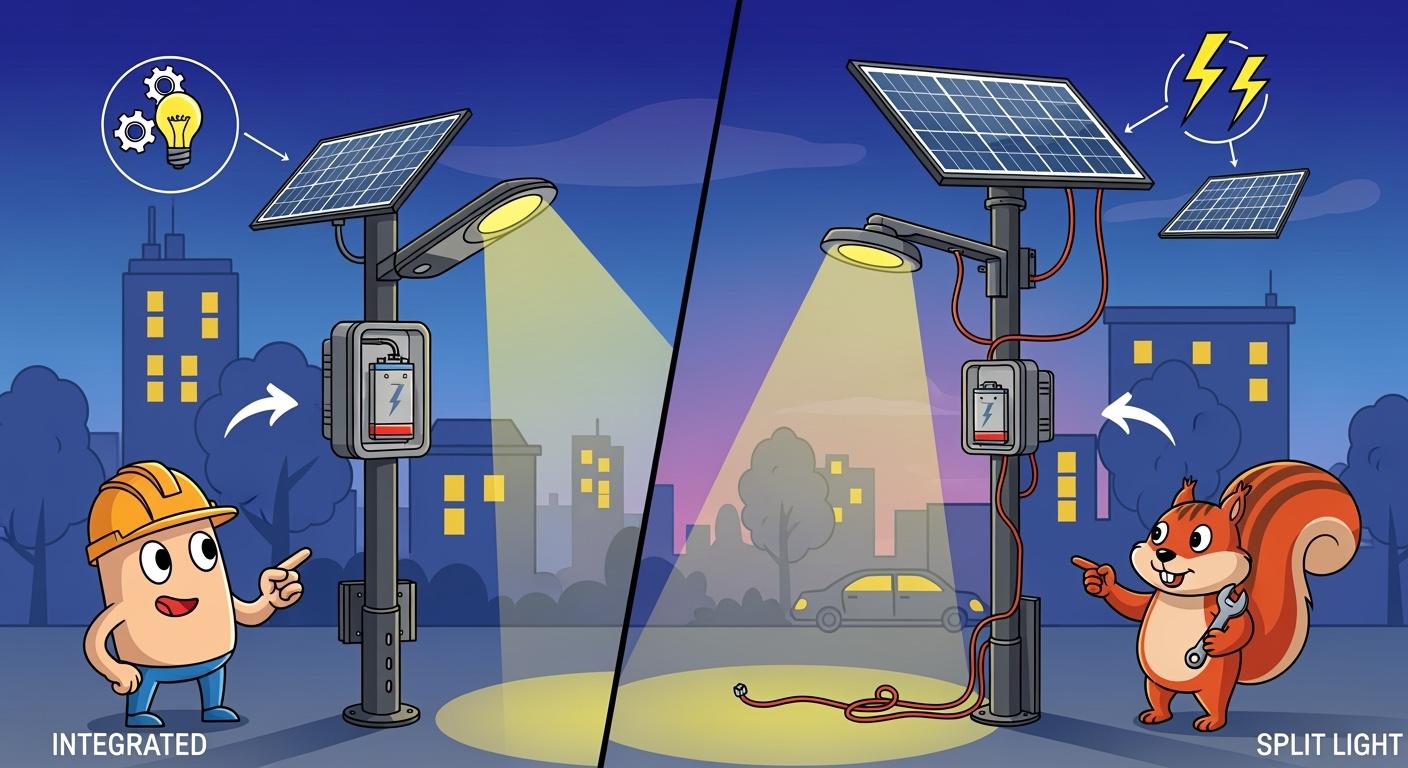 Integrated Solar Street Lights vs Split Solar Street Lights: Which Solution Is Best for Your Project?