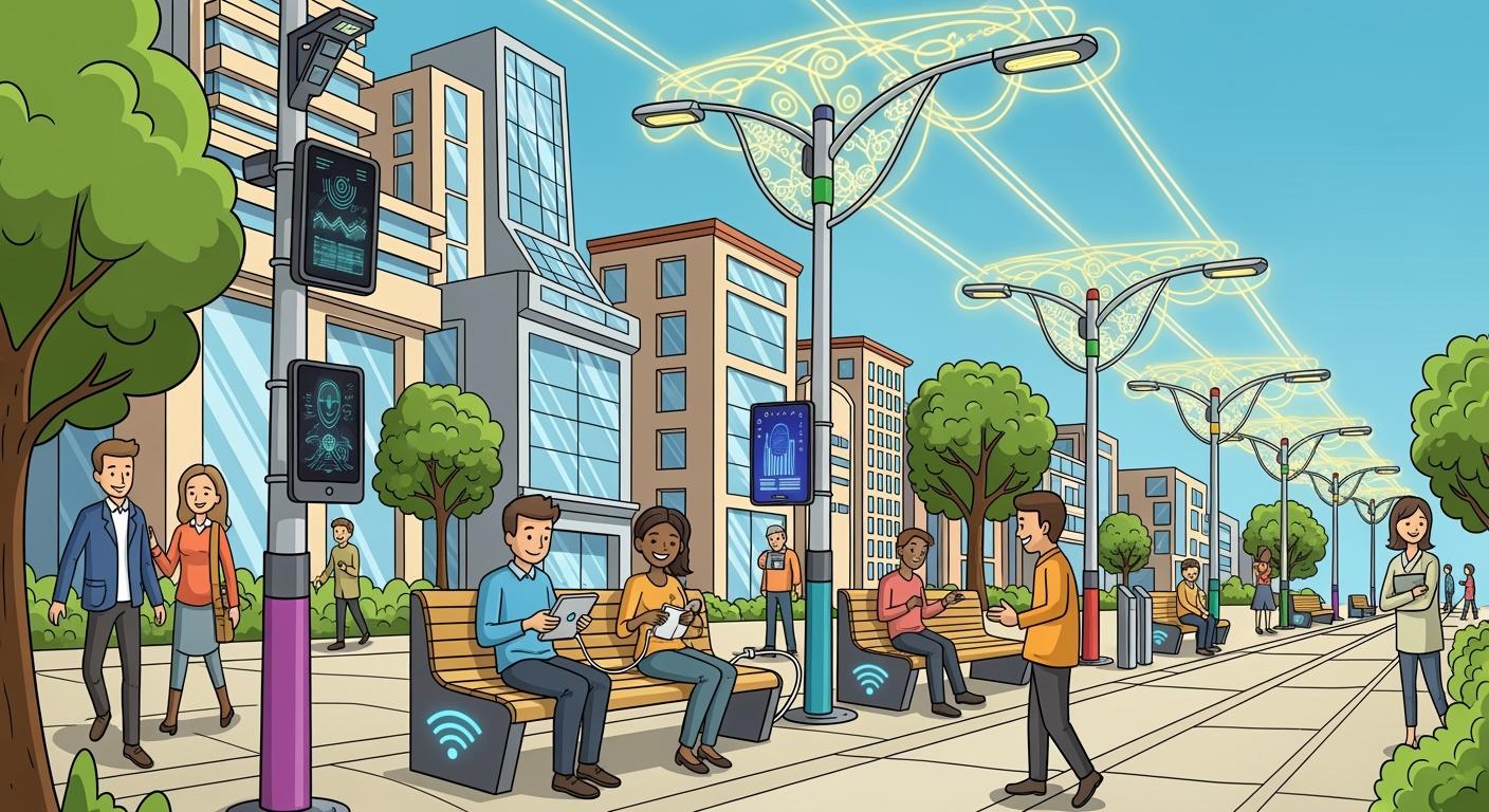 Building Smart Cities: Integrating Smart Poles, Smart Benches, and Intelligent Lighting Systems