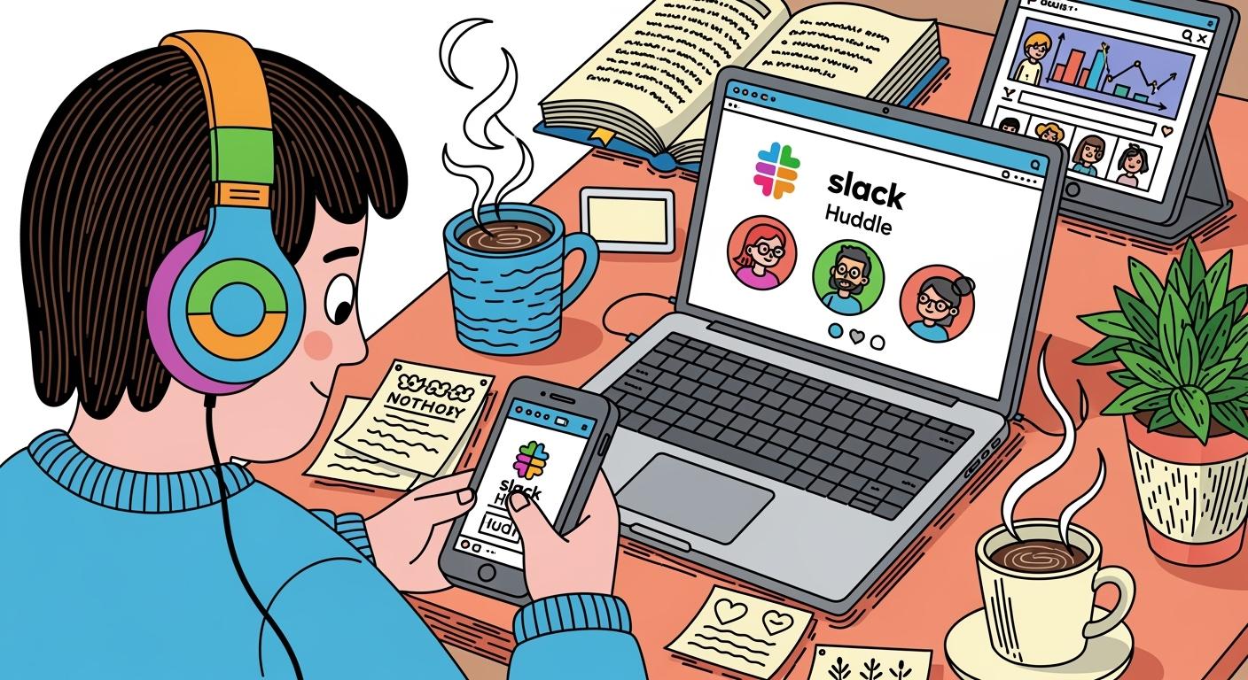 How to cheat on Slack Huddle