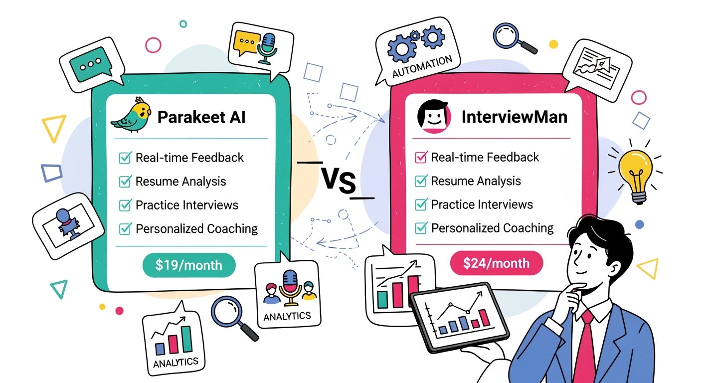  Parakeet AI vs InterviewMan: Live Test & Review (2026) 