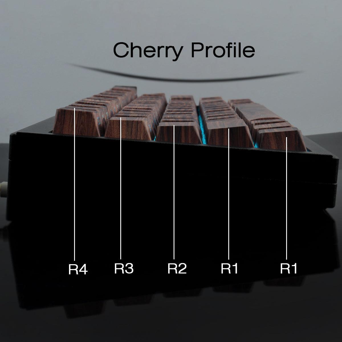 Wood Grain Side light keycaps Overview