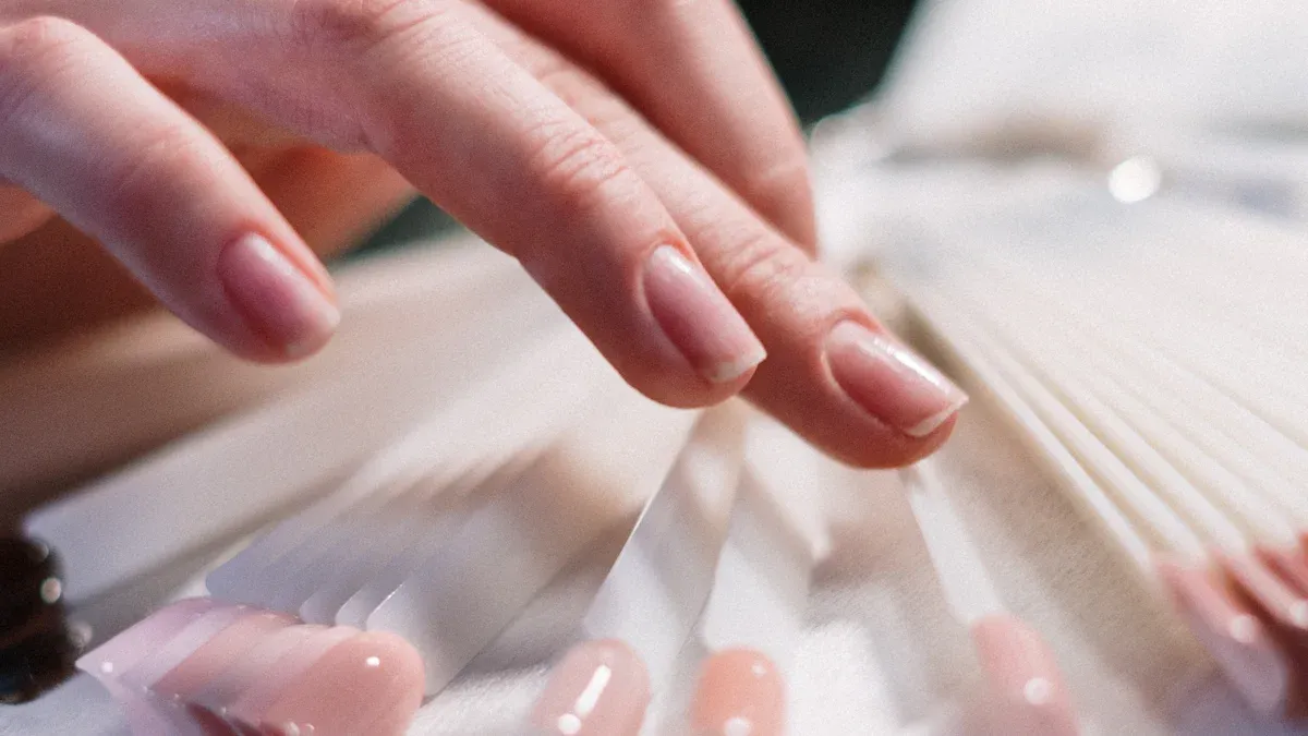 Tools and Materials for Putting on Fake Nails