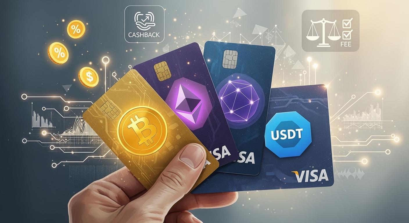 主流数字货币Visa卡返现与费用详细比拼