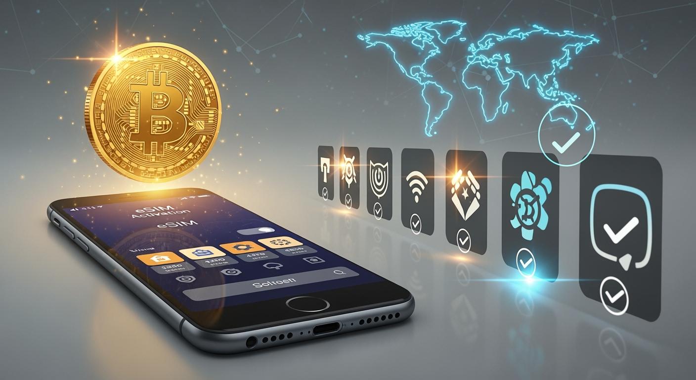 用比特币购买eSIM数据套餐的最佳选择