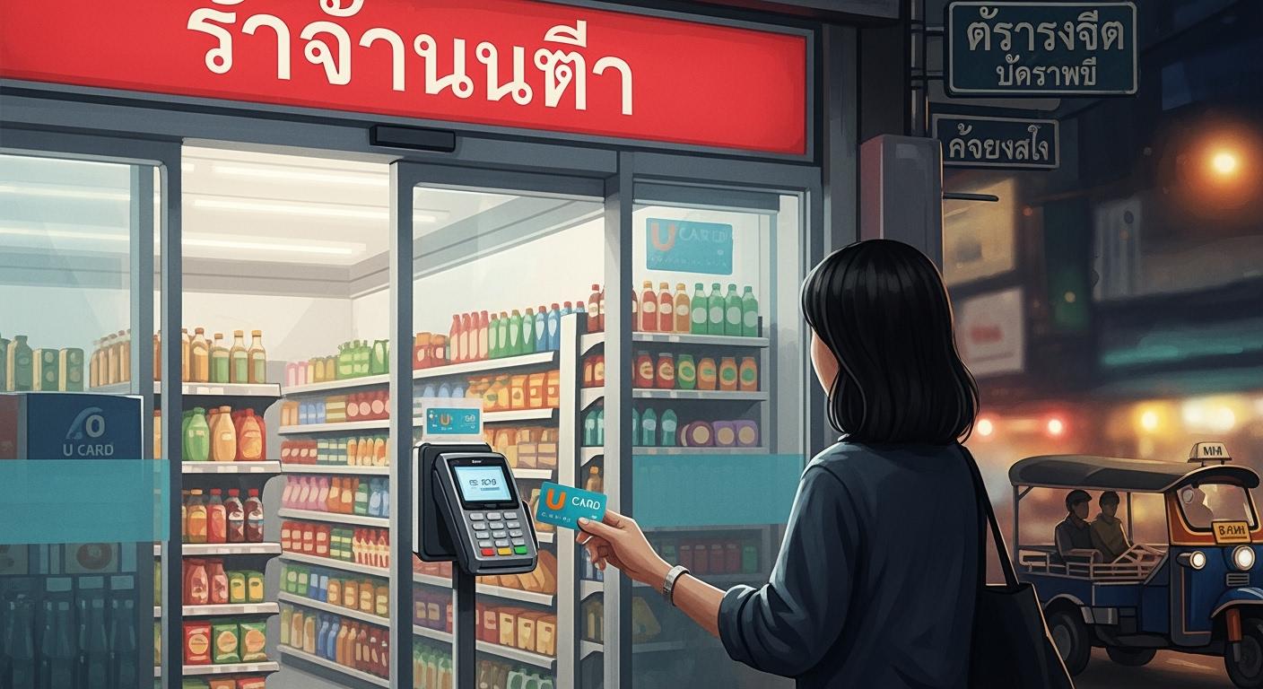 曼谷线下便利店刷U卡攻略