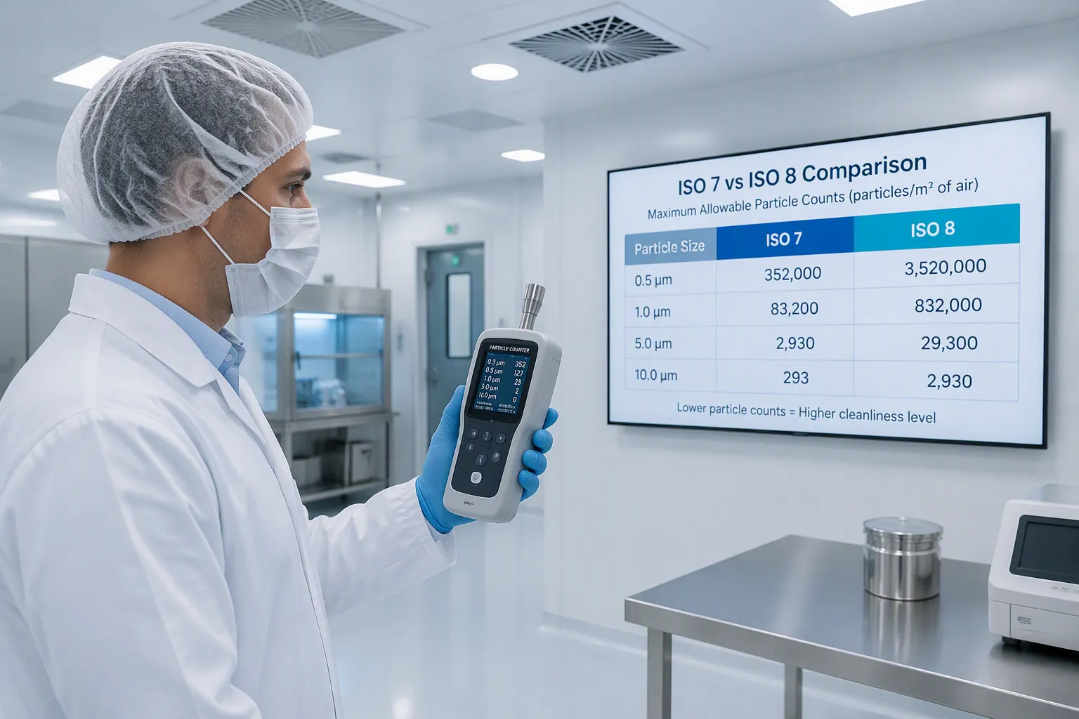 Defining ISO 7 and ISO 8 Cleanrooms