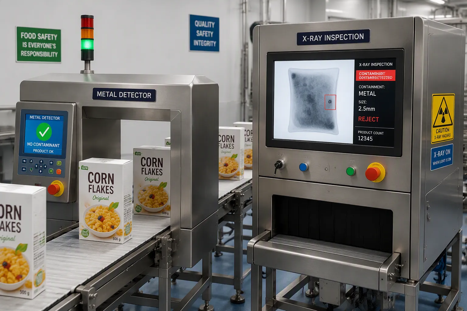 Metal Detector vs. X-Ray for Food Safety Compliance