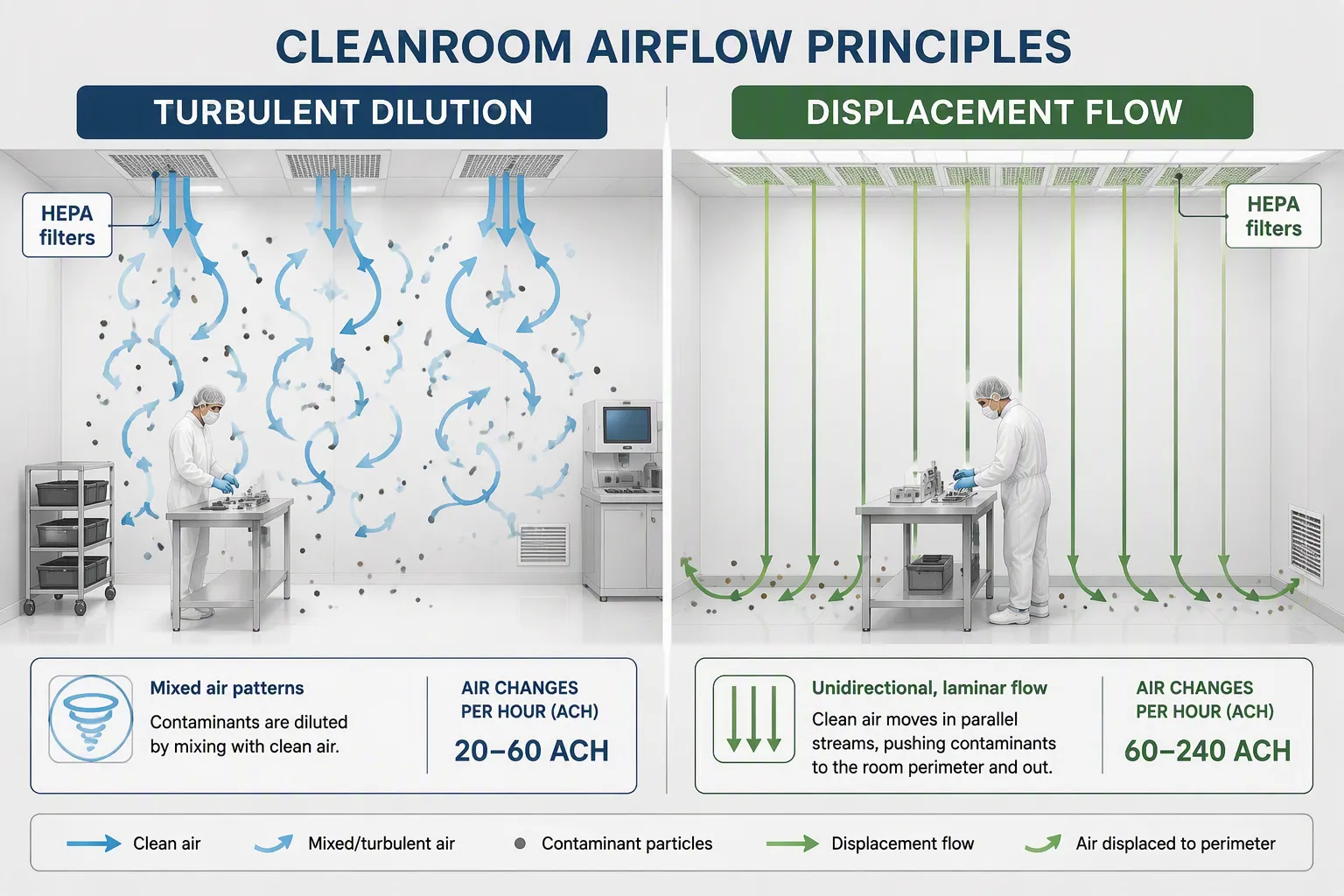 How Cleanrooms Work: Airflow Principles