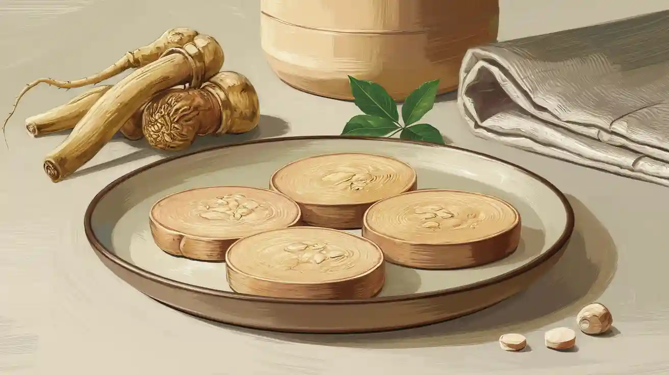4個加拿大花旗參圓片珍稀藥材昂貴滋補養生補氣好處你要知
