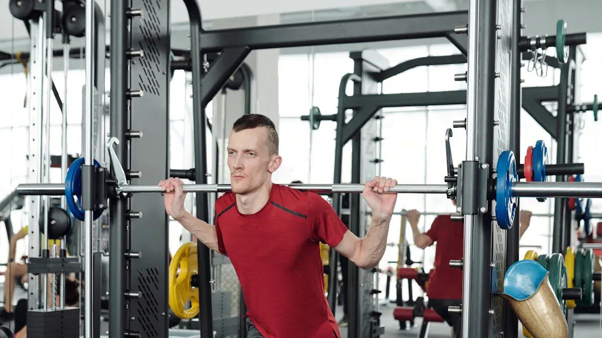 Does a smith machine make the weight lighter?