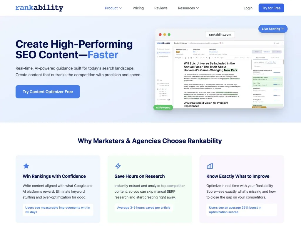 Comparison Table: AI Rank Tracking Tools
