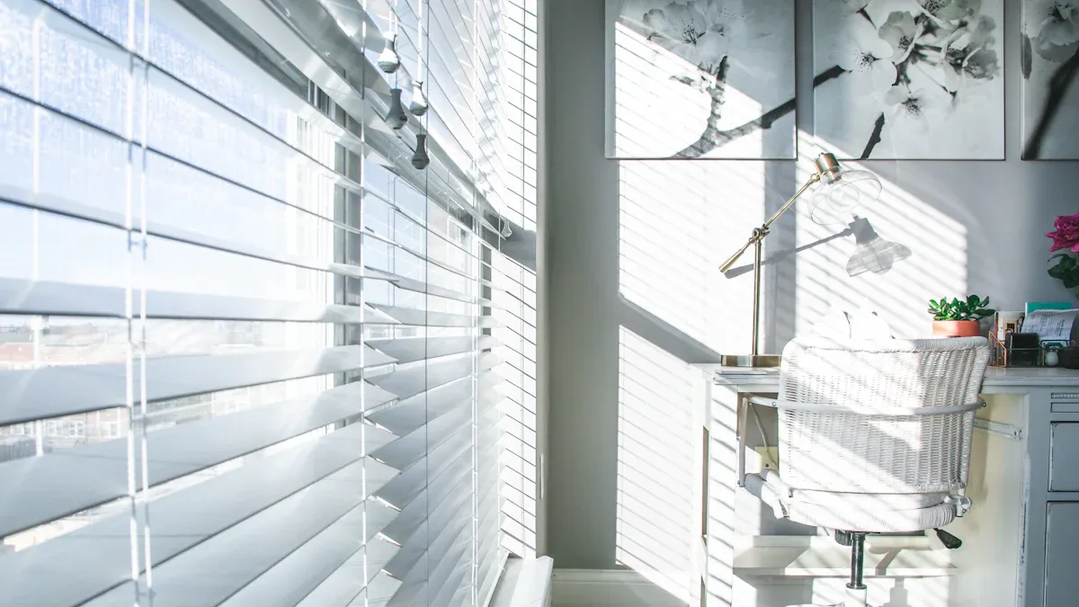 Motorized Light Filtering Roller Shades & Smart Blinds