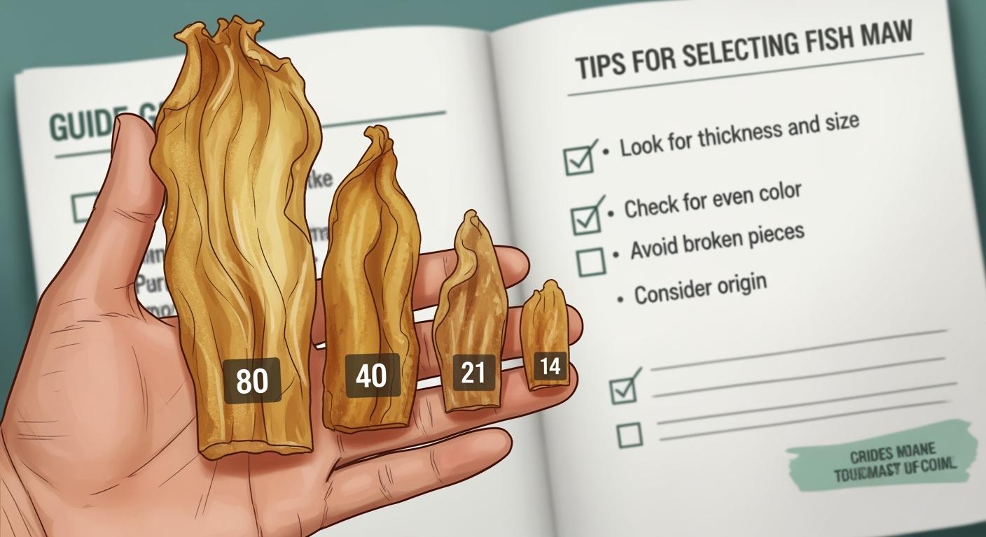 7個方法教你選對80頭花膠、40頭花膠、21頭花膠、14頭花膠