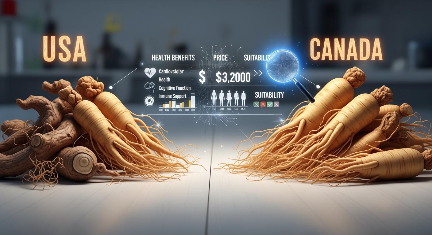 美國花旗參vs加拿大花旗參完整比較｜功效、價格、適合體質深度分析