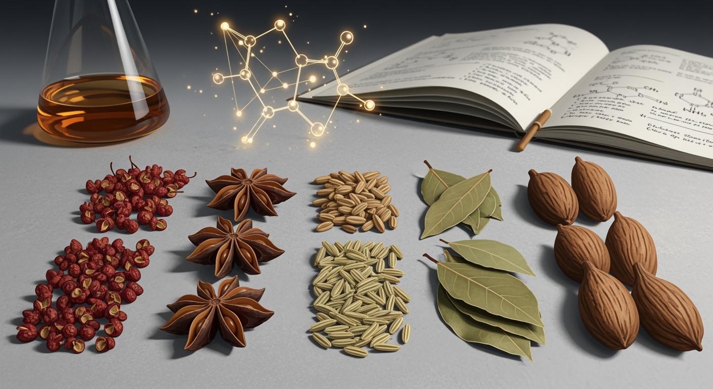 滷水包香料背後的香味化學：花椒八角小茴香香葉草果的應用分析