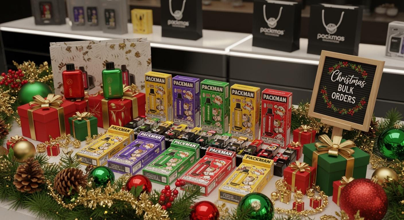 Packman Disposable Vape Tips for Christmas Bulk Orders and Retailers
