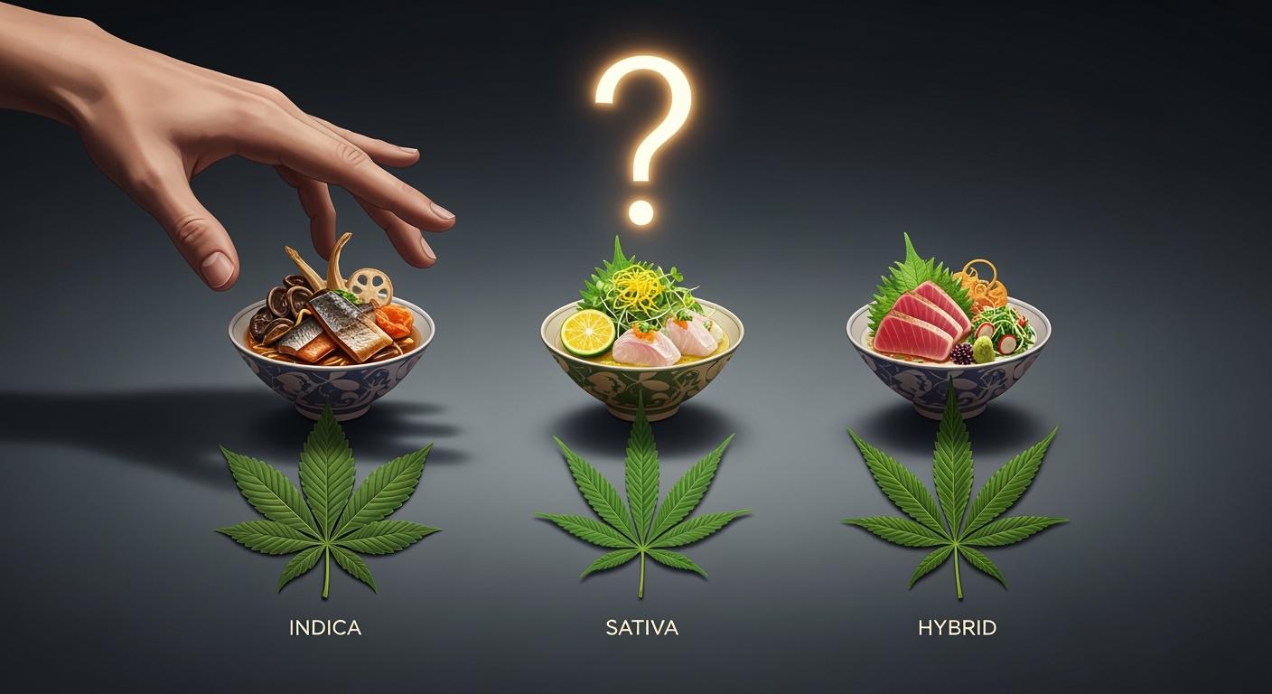 Which Omakase Flavor or Strain Should You Choose? Indica vs. Sativa vs. Hybrid